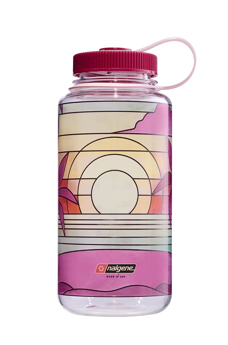 32oz Wide Mouth Stained Glass Print Bottles